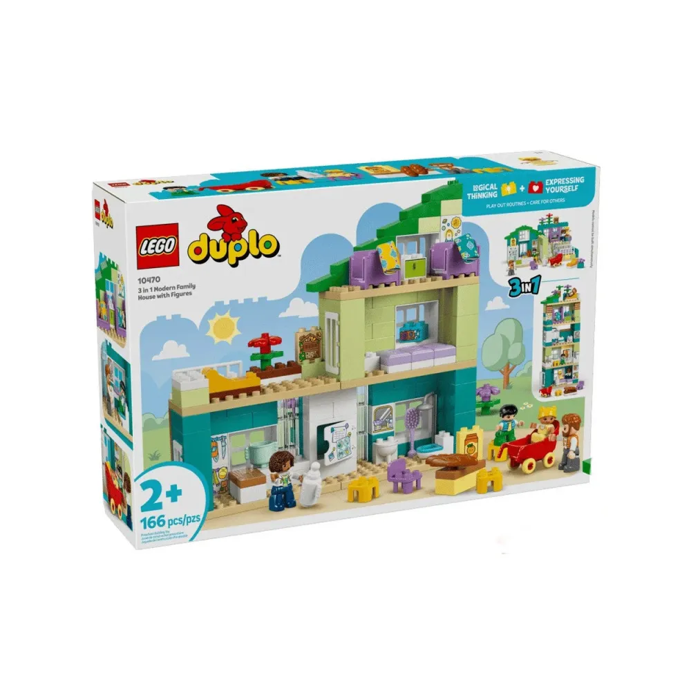 DUPLO® 10470 Moderný rodinný dom 3 v 1 s figúrkami