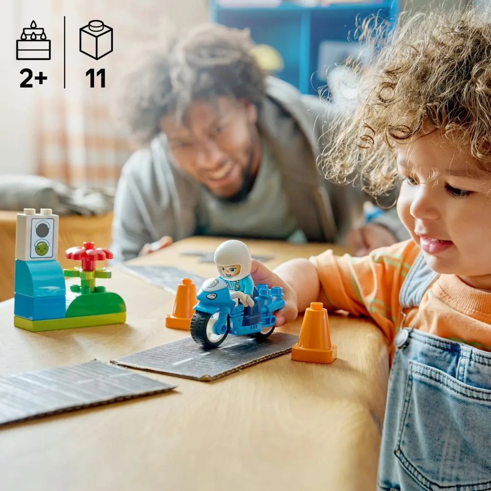 DUPLO® 10471 Modrá policajná motorka