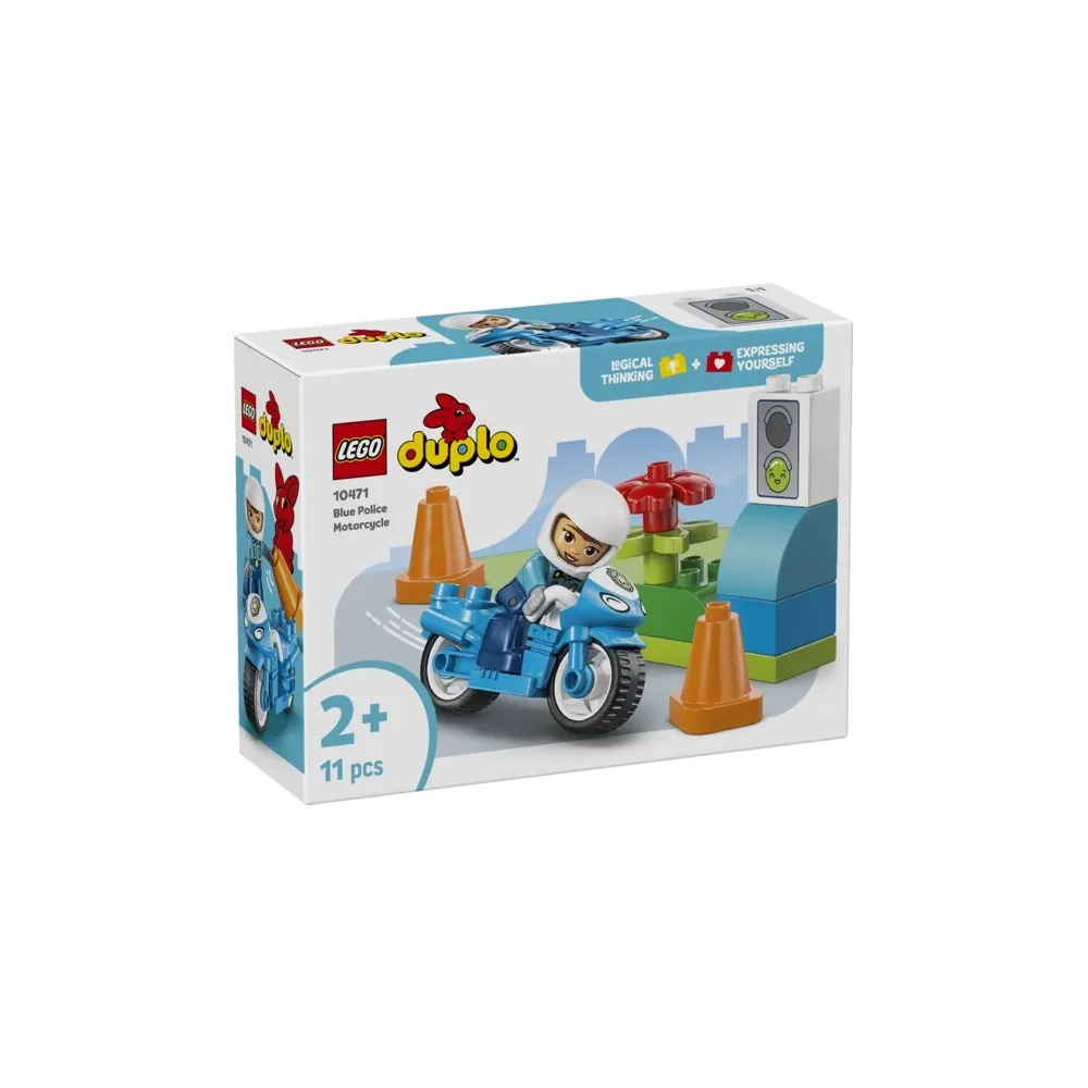 DUPLO® 10471 Modrá policajná motorka