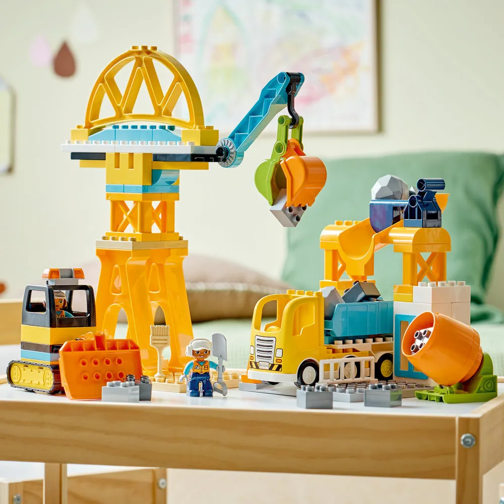 DUPLO® 10476 Stavenisko a vozidlá 3 v 1