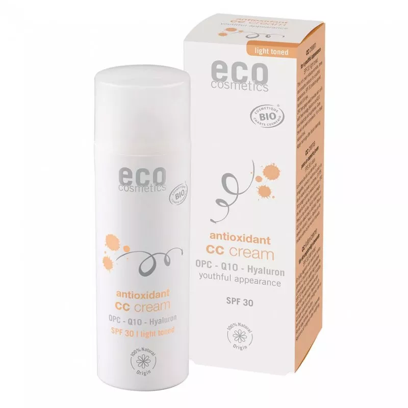 Eco Cosmetics CC krém SPF 30 BIO - light (50 ml) - komplexná starostlivosť o pleť