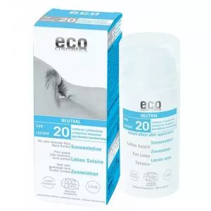 Eco Cosmetics Neutrálny opaľovací krém bez parfumu SPF 20 BIO (100 ml)