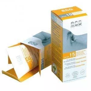 Eco Cosmetics Opaľovací krém SPF 15 BIO (75 ml) - 100% prírodný, s minerálnymi filtrami
