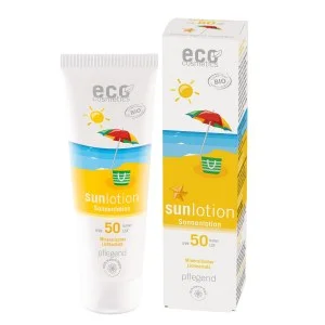 Eco Cosmetics Opaľovacie mlieko SPF 50 BIO (125 ml) - s prírodnými minerálnymi filtrami