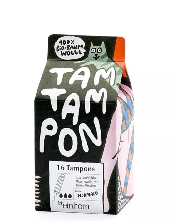 Einhorn Tampóny TamTampon Normalo (16 ks) - hypoalergénna organická bavlna