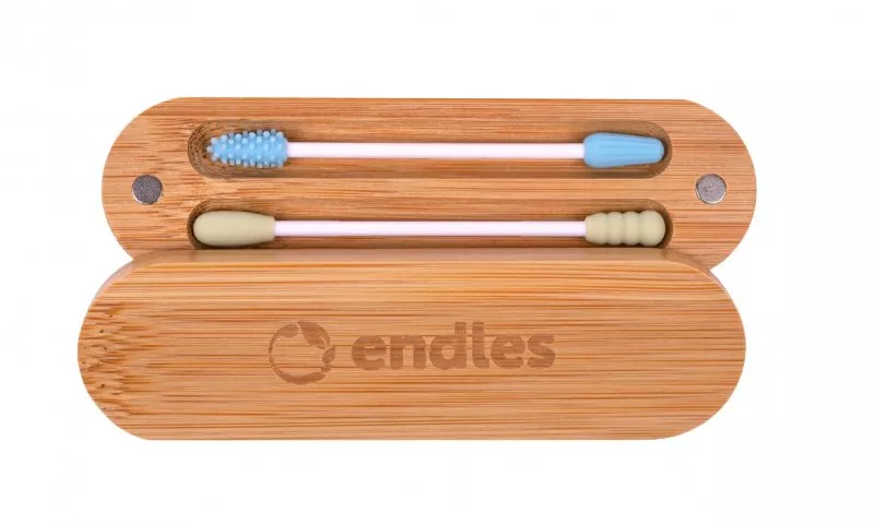 Endles by Econea Opakovane použiteľné tyčinky do uší a na líčenie (2 ks) - umývateľné a bezodpadové