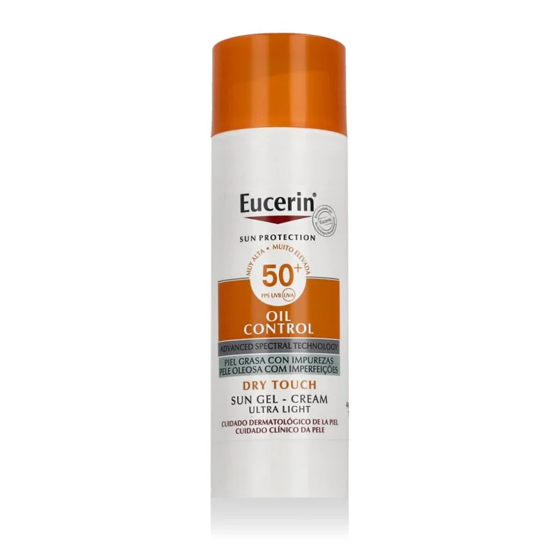 Opaľovací gél-krém s kontrolou mazu SPF 50+ 50 ml