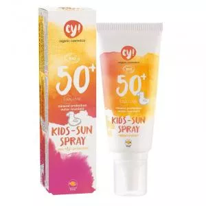 Ey! Opaľovací krém v spreji pre deti SPF 50 BIO (100 ml) - 100% prírodný, s minerálnymi pigmentmi