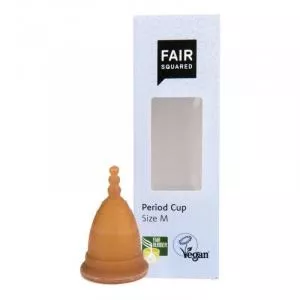 Fair Squared Menštruačný kalíšok z prírodného latexu - M - s látkovým vreckom