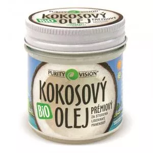 Purity Vision Fair Trade organický panenský kokosový olej 120 ml