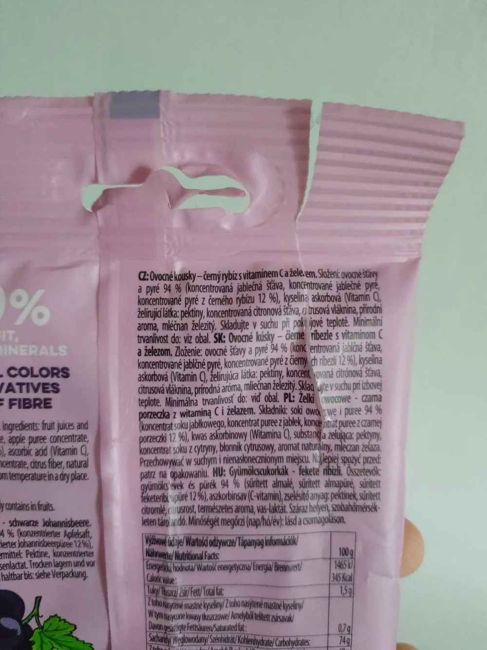 Bombus Fruit Energy Black Currant 35g Gummies