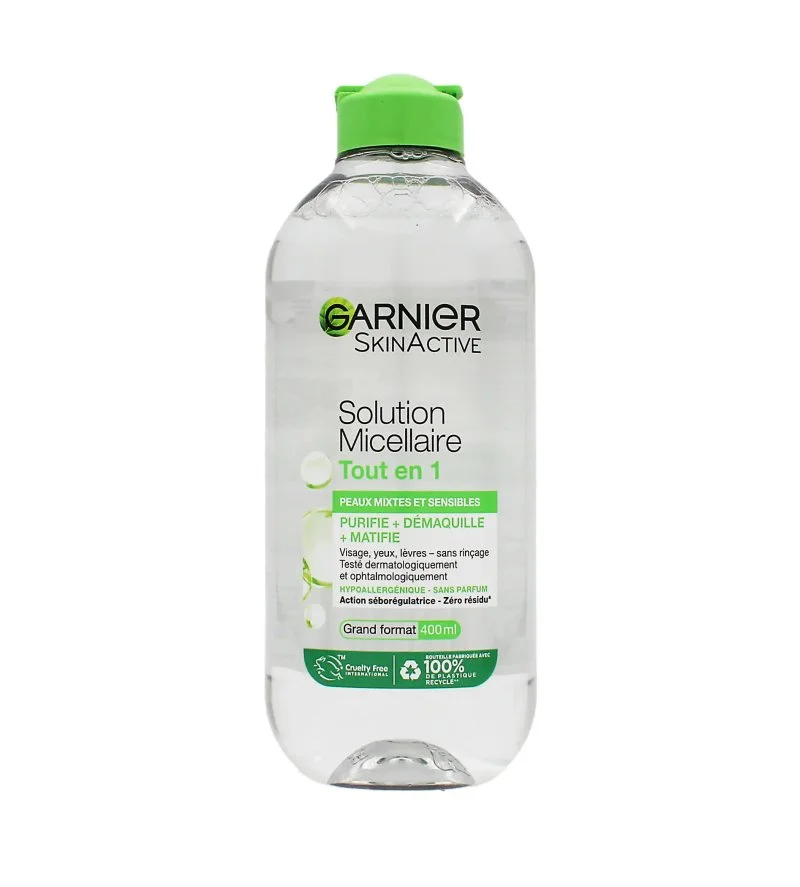 SkinActive All-in-1 Micellar Solution micelárna voda pre zmiešanú a citlivú pleť 400 ml