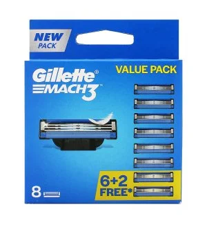 Gillette Mach3 Náhradné žiletky 8 ks