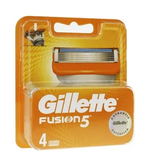 Gillette Fusion náhradné hlavice 4 ks pre mužov