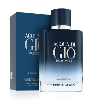 Giorgio Armani Acqua di Gio Profondo parfumovaná voda pre mužov 100 ml plniteľný flakón