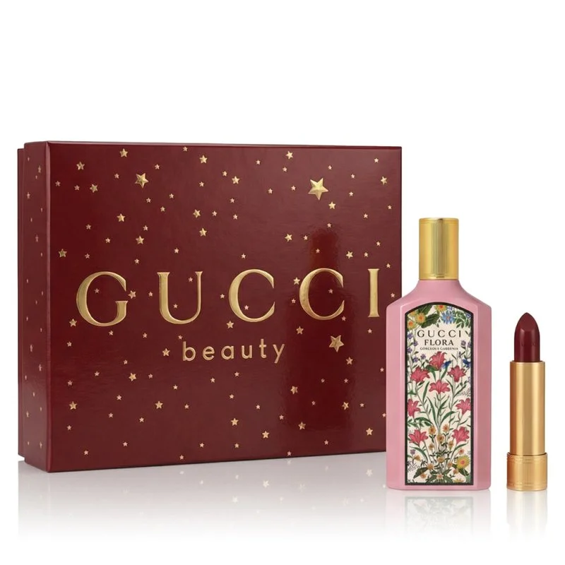 Flora Gorgeous Gardenia 50 ml + rúž 509 Rouge De Beauté Brillant 1,8 g parfumovaná voda pre ženy