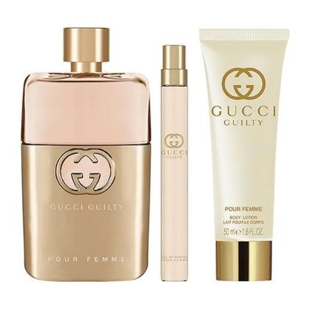 Guilty Pour Femme 90 ml + EDT MINI 10 ml + 50 ml telové mlieko