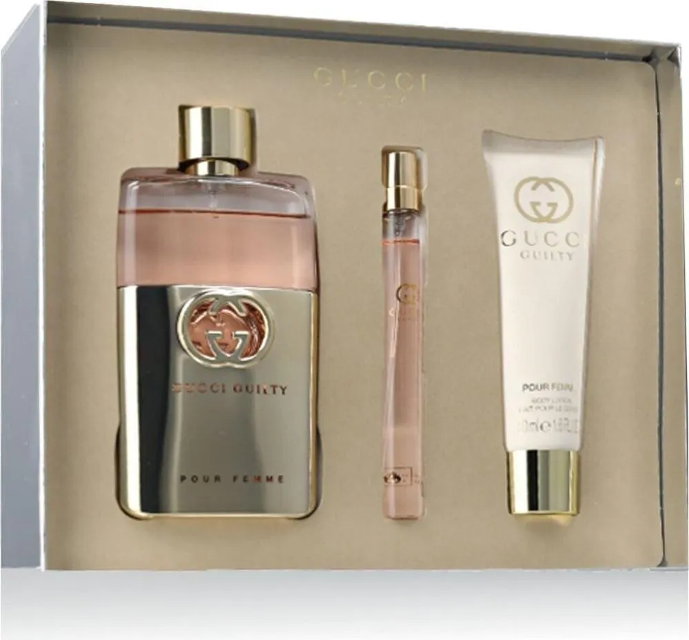 Guilty Pour Femme 90 ml + EDT MINI 10 ml + 50 ml telové mlieko