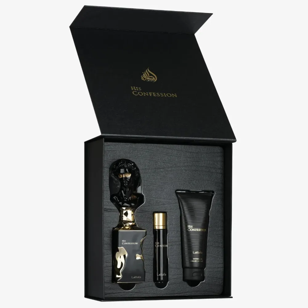 His Confession 100 ml + EDP MINI 12 ml + SG parfumovaná voda pre mužov