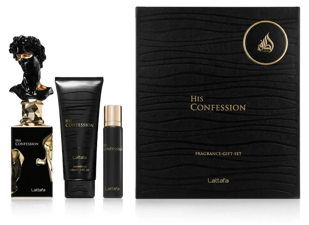 His Confession 100 ml + EDP MINI 12 ml + SG parfumovaná voda pre mužov