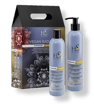 HS MILANO Vegan Radiance Reconstruction súprava Phytostructure Maintenance Shampoo 350 ml + Phytostructure Sealing Effect Conditioner
