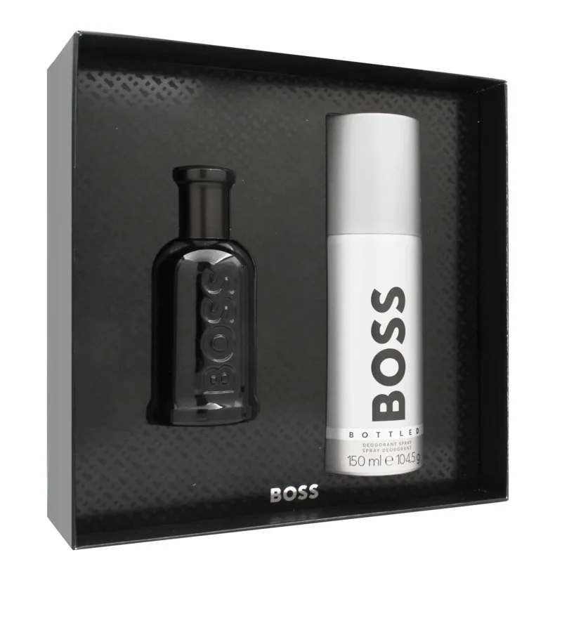 Boss Bottled Parfum darčeková sada 50 ml + parfumovaný dezodorant v spreji pre mužov