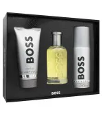Boss Bottled darčeková sada pre mužov toaletná voda 100 ml + sprchový gél 100 ml + deosprej 150 ml 100 ml + sprchový gel 100 ml + deosprej 150 ml