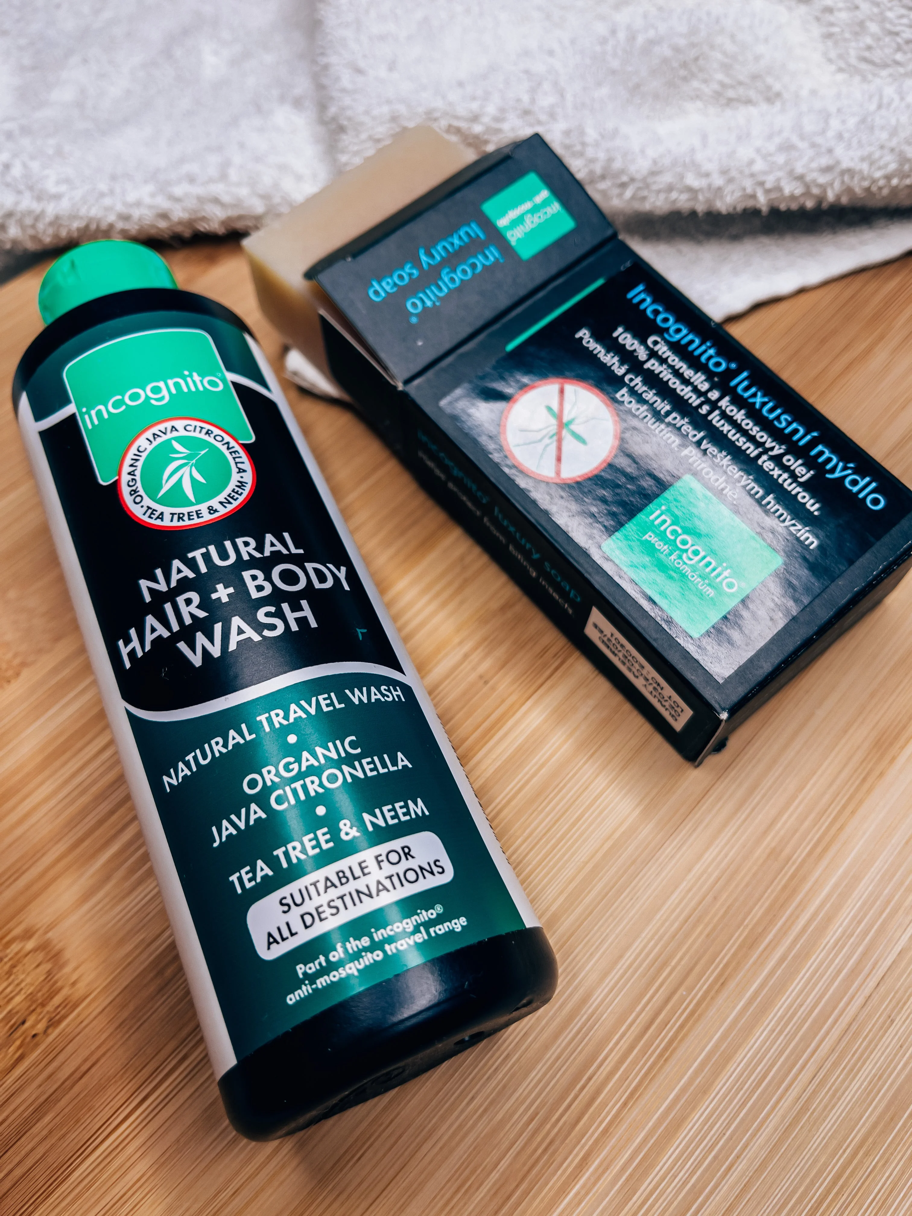 Incognito Ochranný vlasový a telový šampón s jávskou citronelou (200 ml) 100 ml - nevonia dotiernému hmyzu a všiam