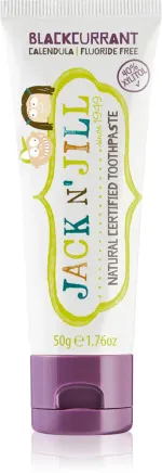 Jack n Jill Detská zubná pasta - jahoda BIO (50 g) - bez fluoridu, s organickým výťažkom z nechtíka lekárskeho