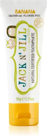 Jack n Jill Detská zubná pasta - jahoda BIO (50 g) - bez fluoridu, s organickým výťažkom z nechtíka lekárskeho