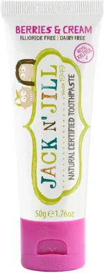 Jack n Jill Detská zubná pasta - Milkshake (50 g) - bez fluoridu, s organickým výťažkom z nechtíka lekárskeho