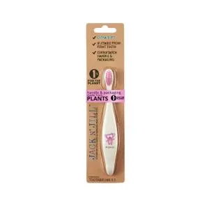 Jack n Jill Detská zubná kefka Sloník - vyrobená z kukuričného škrobu