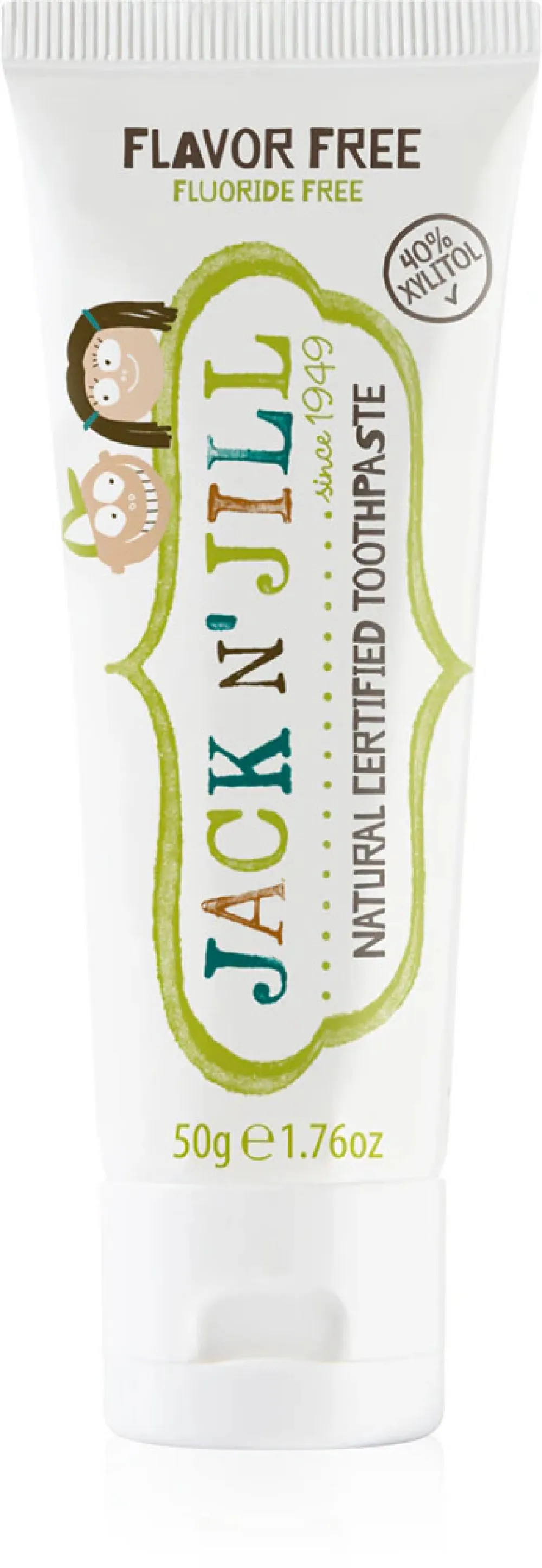Jack n Jill Zubná pasta - bez príchute (50 g) - bez fluoridu
