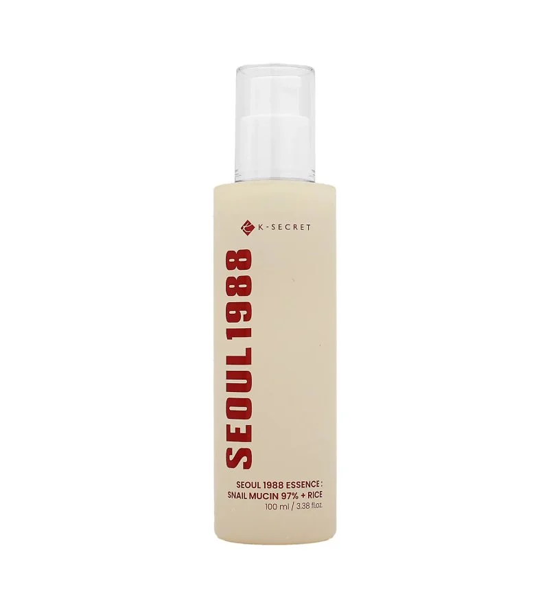 SEOUL 1988 Essence Snail Mucin 97% + Rice pleťová esencia so slimačím mucínom a ryžou 100 ml