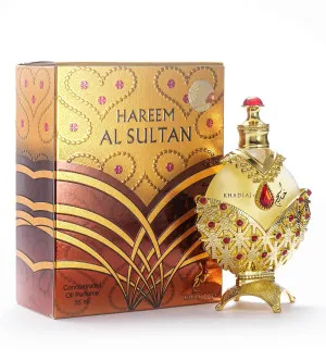 Khadlaj Hareem Al Sultan Gold parfumovaný olej pre ženy 35 ml
