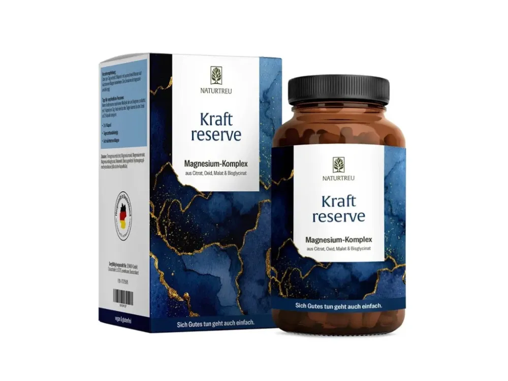 Naturtreu Kraft Reserve magnéziový komplex, 180 vegánskych kapsúl
