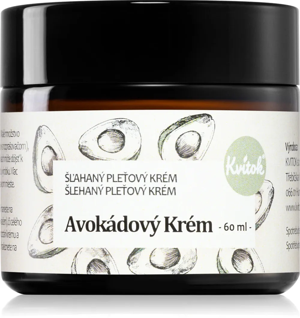 Kvitok Avokádový krém na mastnú a problematickú pleť (60 ml) - nové zloženie