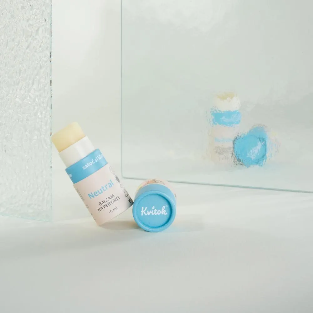 Kvitok Balzam na pery Neutrálny (8 ml) - vhodný pre celú rodinu