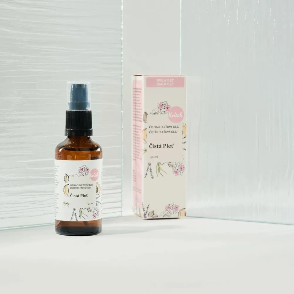 Kvitok Čistiaci olej Pure Skin pre zrelú pleť (50 ml) - nevysušuje, dodáva pružnosť