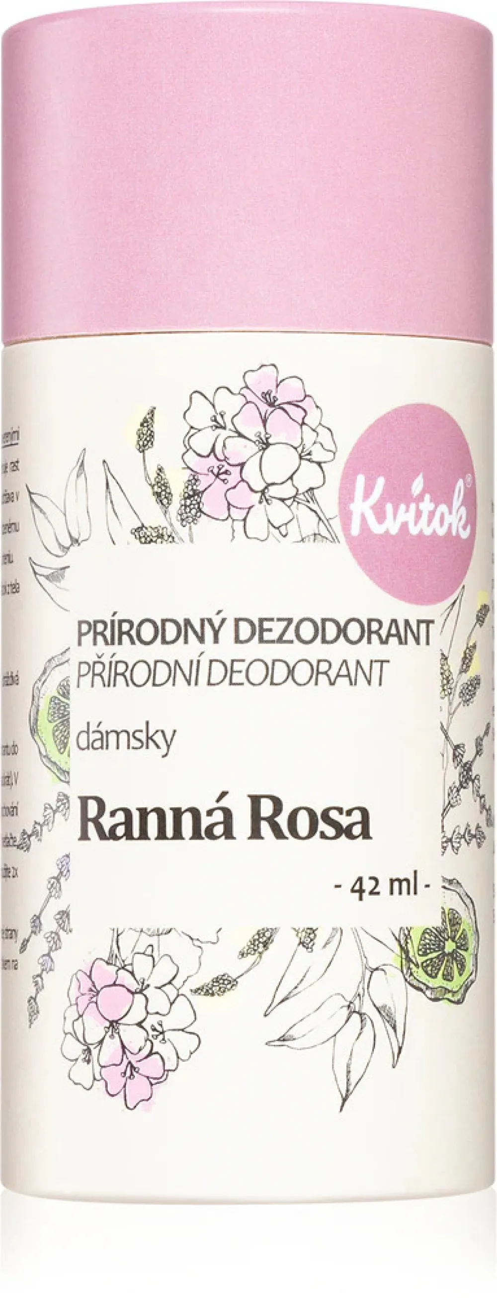 Kvitok Dámsky krémový dezodorant Morning Dew (30 ml) - nezanecháva lepkavý pocit