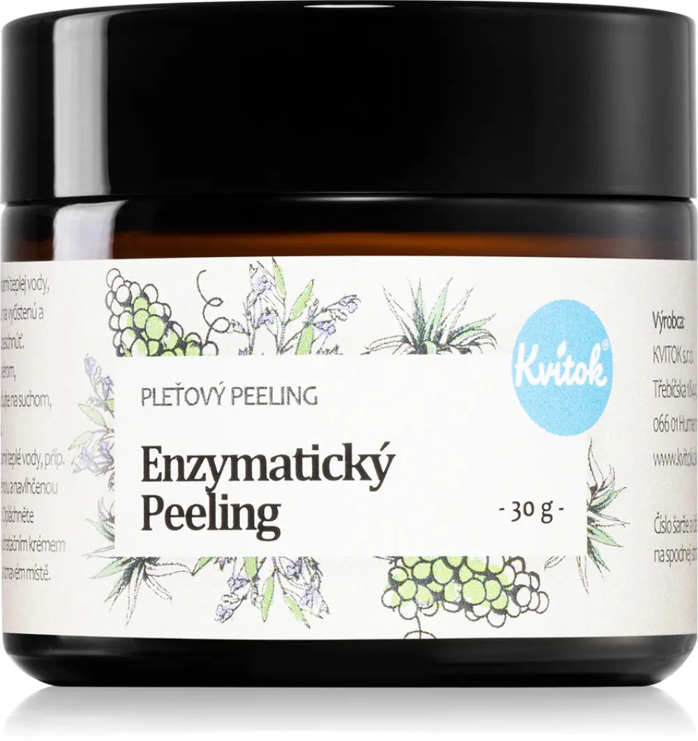 Kvitok Enzymatický peeling pre všetky typy pleti (30 ml) - vhodný aj pre citlivú pleť