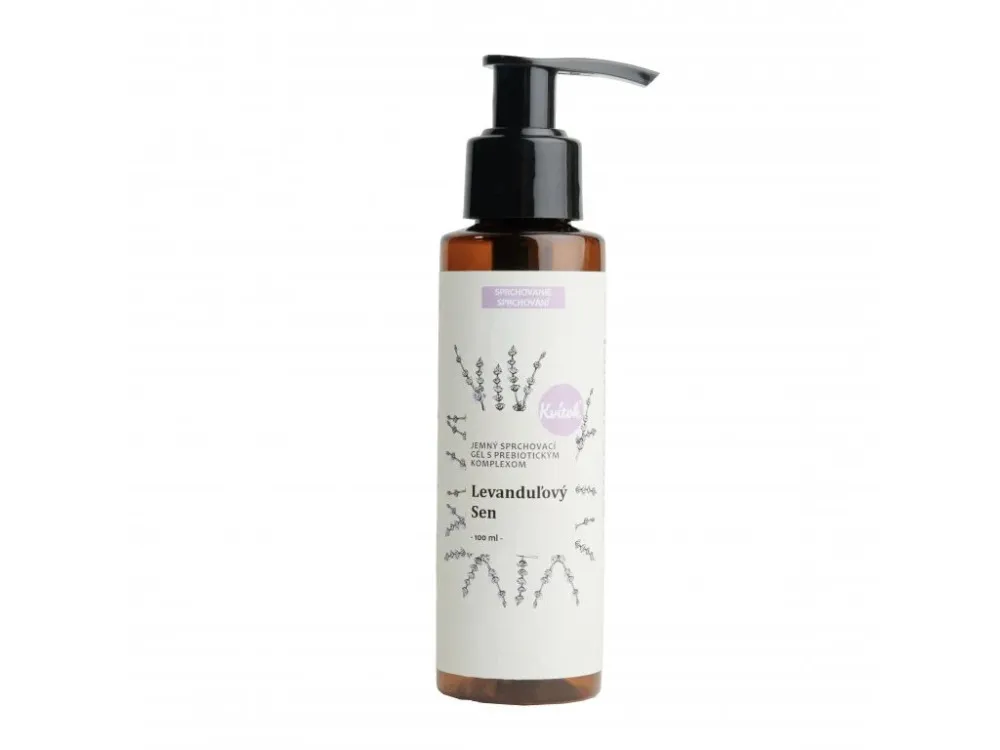 Kvitok Jemný sprchový gél s prebiotickým komplexom Lavender Dream (100 ml) - s jemnou bylinkovou vôňou