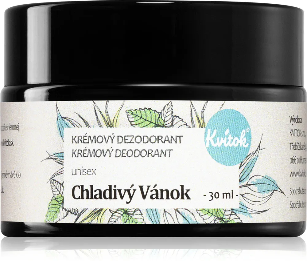 Kvitok Krémový dezodorant Cool Breeze (30 ml) - vhodný pre ženy a mužov