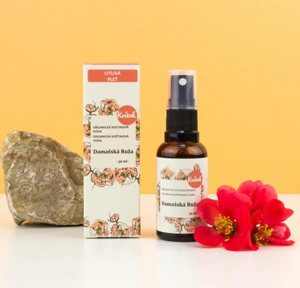 Kvitok Kvetinová voda Rose of Damascus BIO (100 ml) - univerzálne použitie
