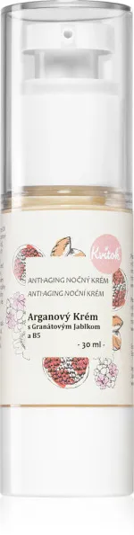 Kvitok Arganový nočný krém pre zrelú pleť 30 (30 ml) - spomaľuje starnutie pleti
