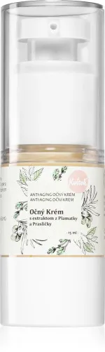 Kvitok Očný krém - denný (15 ml) - s výťažkami zo senovky gréckej a prasličky roľnej