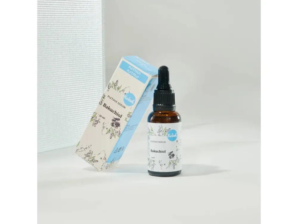 Kvitok Pleťové sérum - Bakuchiol (30 ml) - redukuje jemné vrásky