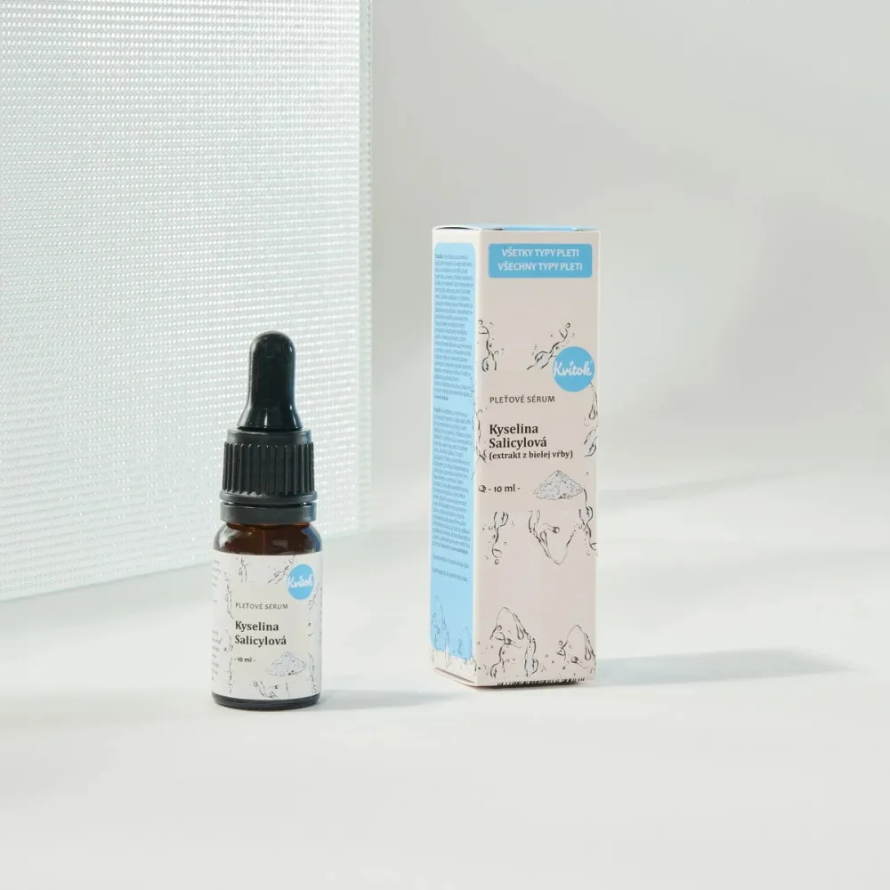 Kvitok Pleťové sérum - kyselina salicylová (10 ml) - pomáha problematickej pleti