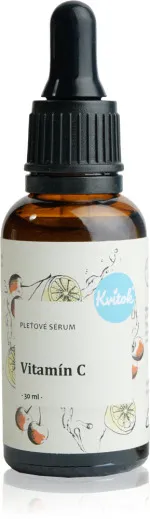 Kvitok Pleťové sérum - vitamín C (10 ml) - účinky proti starnutiu