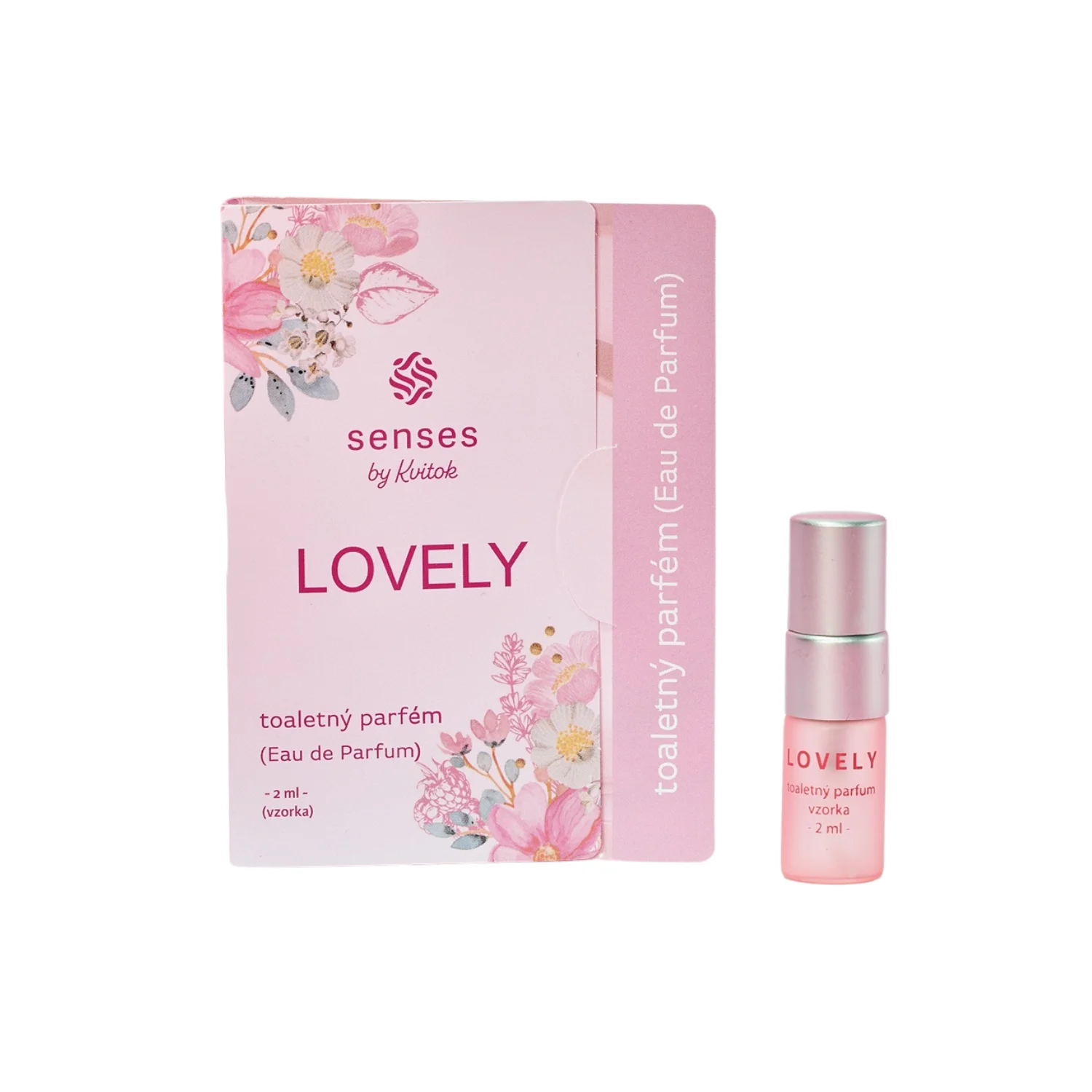 Kvitok Senses Toaletný parfém Lovely - vzorka (2 ml) - s vôňou ruže, vanilky a citrusov